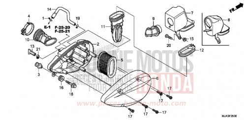 FILTRE A AIR VT750CSD de 2013